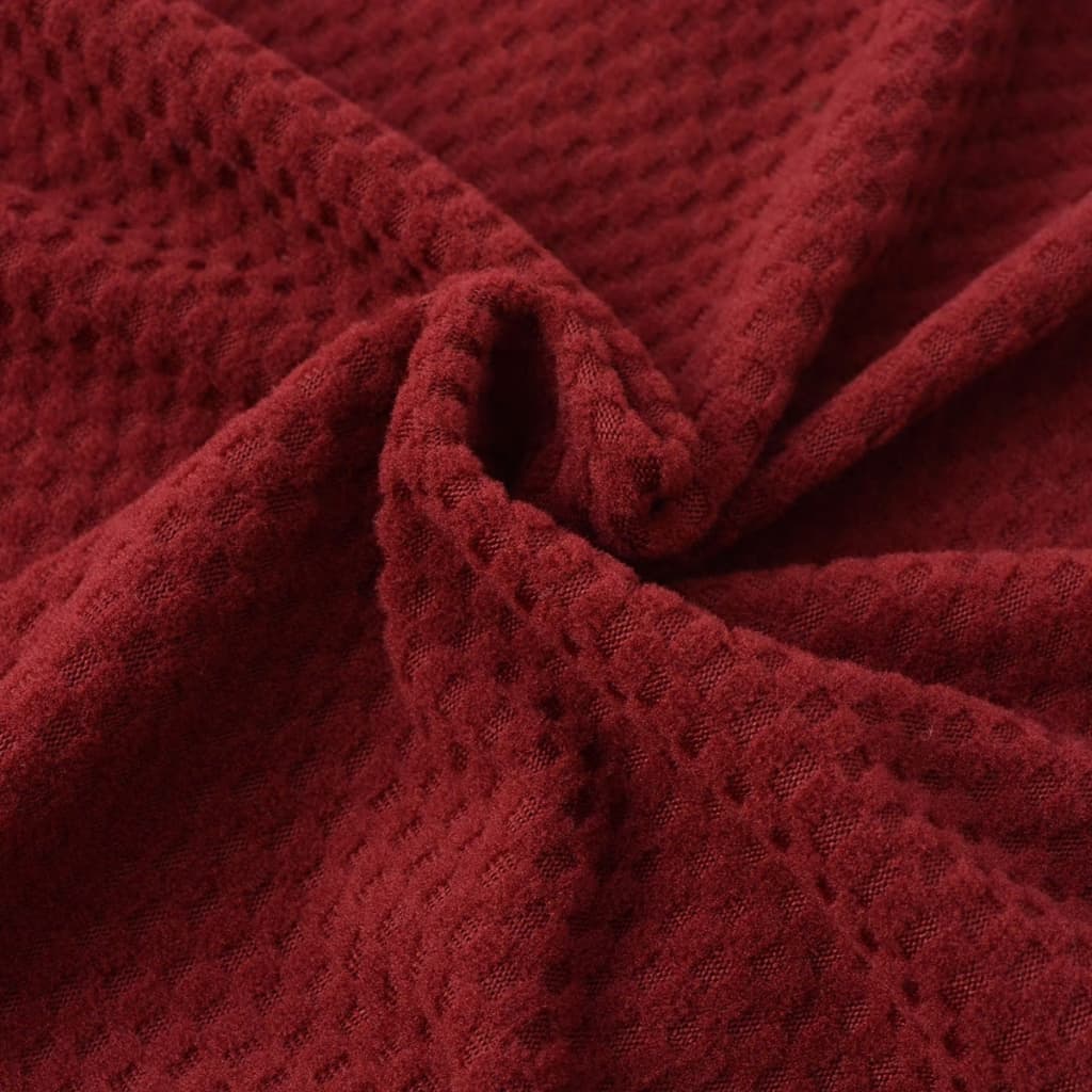 Meubelhoes Voor Stoel Stretch Piqué Bordeauxrood 4St