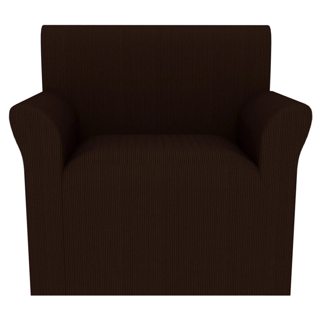 Meubelhoes Voor Fauteuil Stretch Bruin Brede Streep