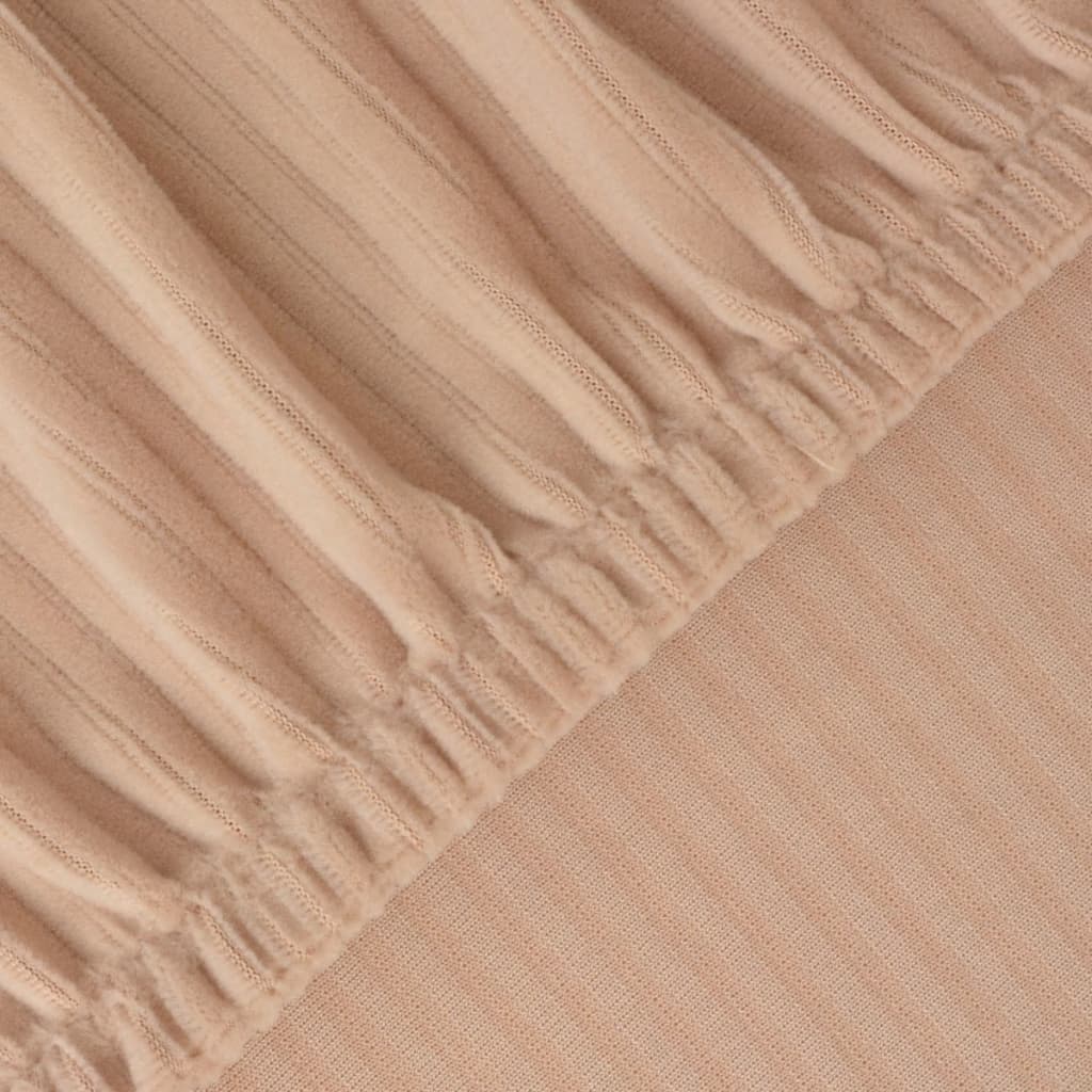 Meubelhoes Voor Leunstoel Stretch Gestreept Beige En Wit