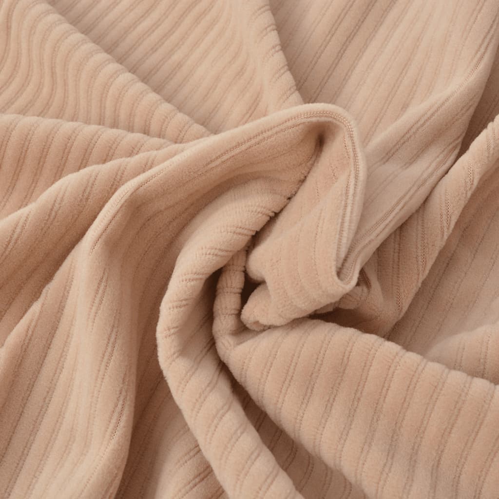 Meubelhoes Voor Bank Stretch Beige Brede Streep