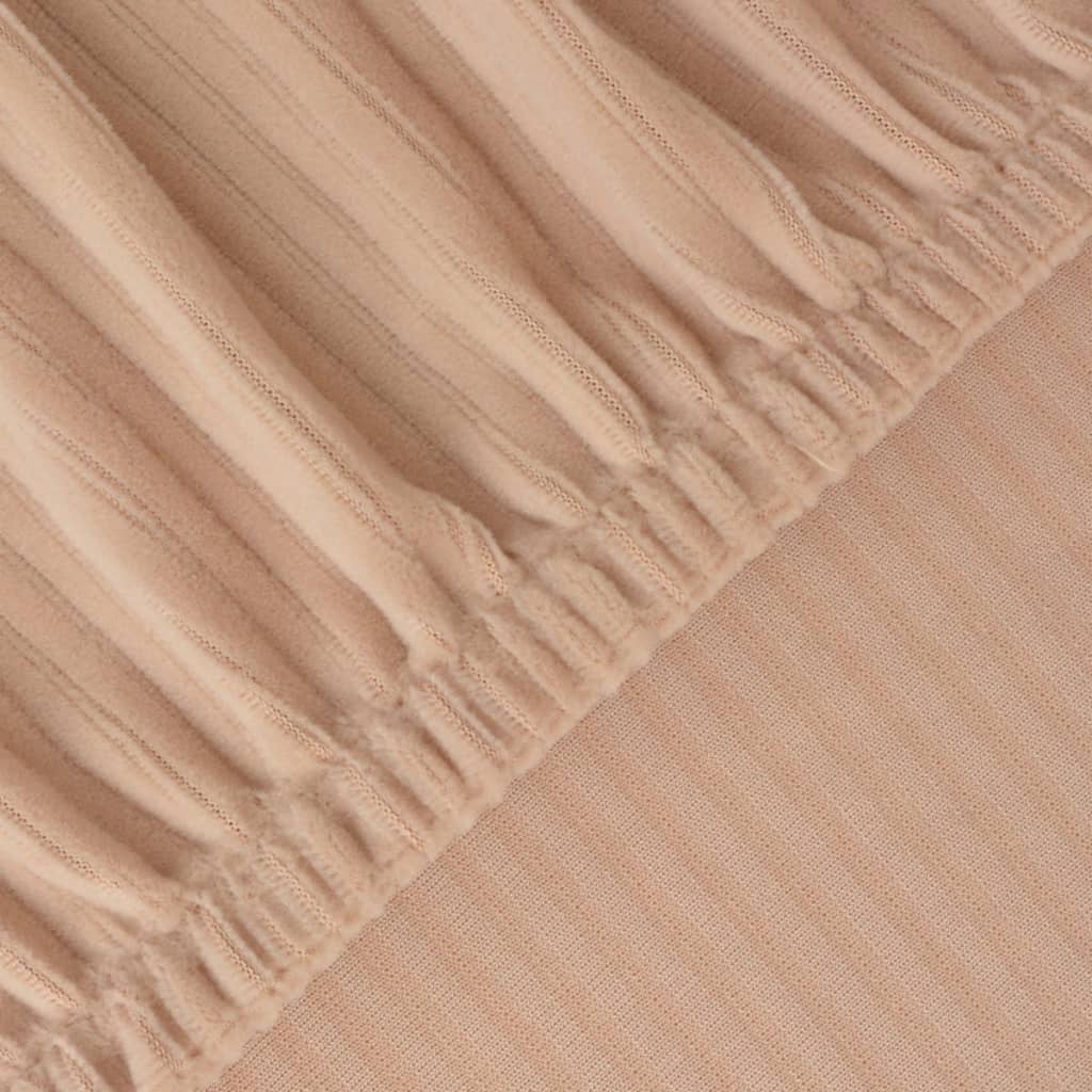 Meubelhoes Voor Bank Stretch Beige Brede Streep