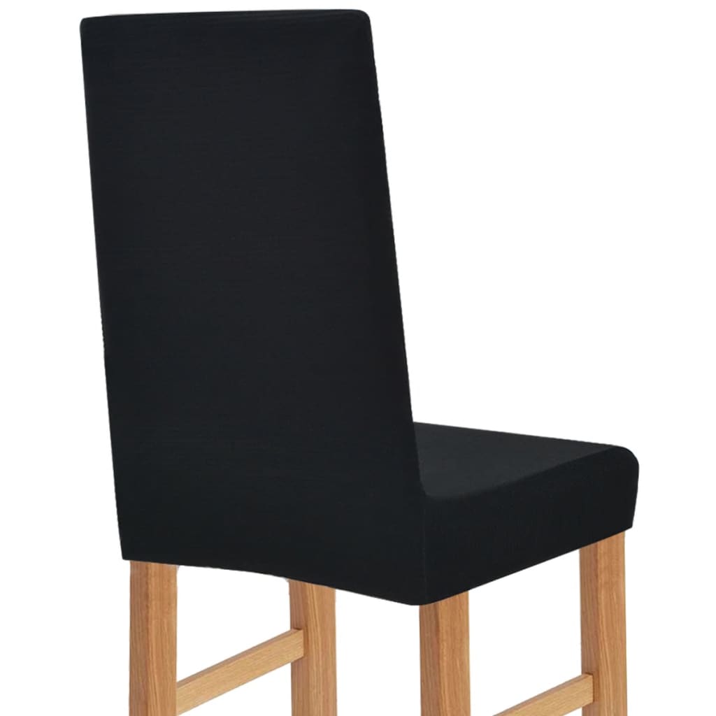 Meubelhoes Voor Stoel Stretch Zwart Brede Streep 6 St