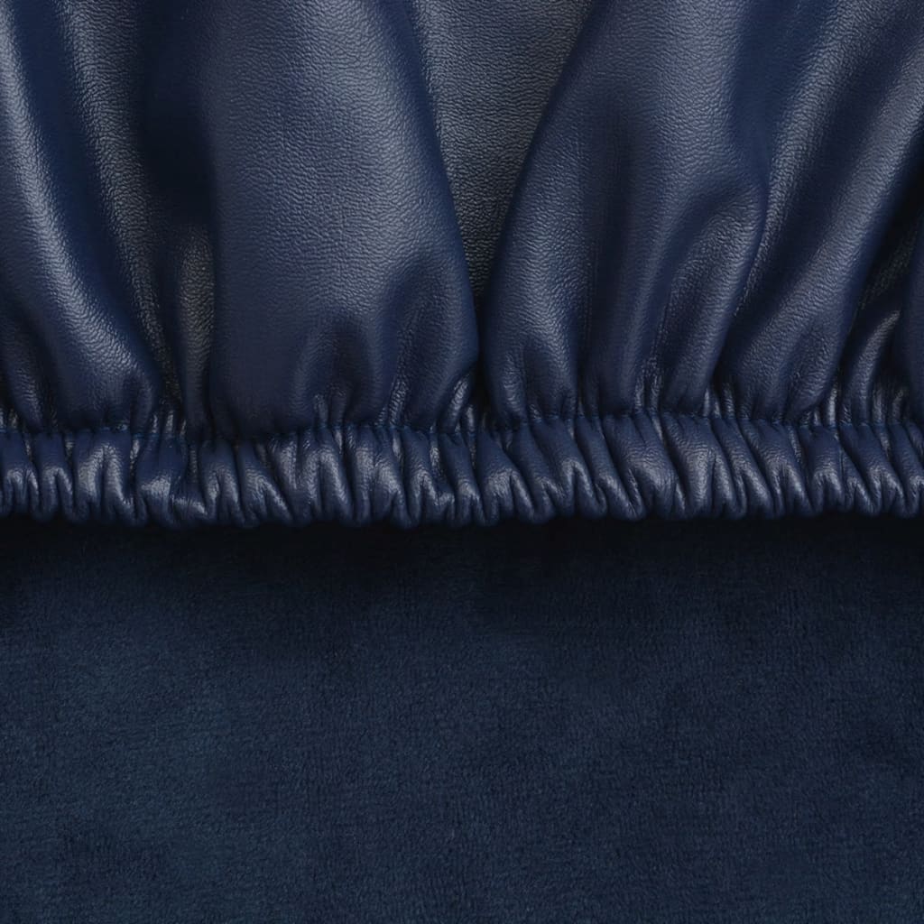 Meubelhoes Voor Stoel Stretch Marineblauw Imitatie Suède 2 St