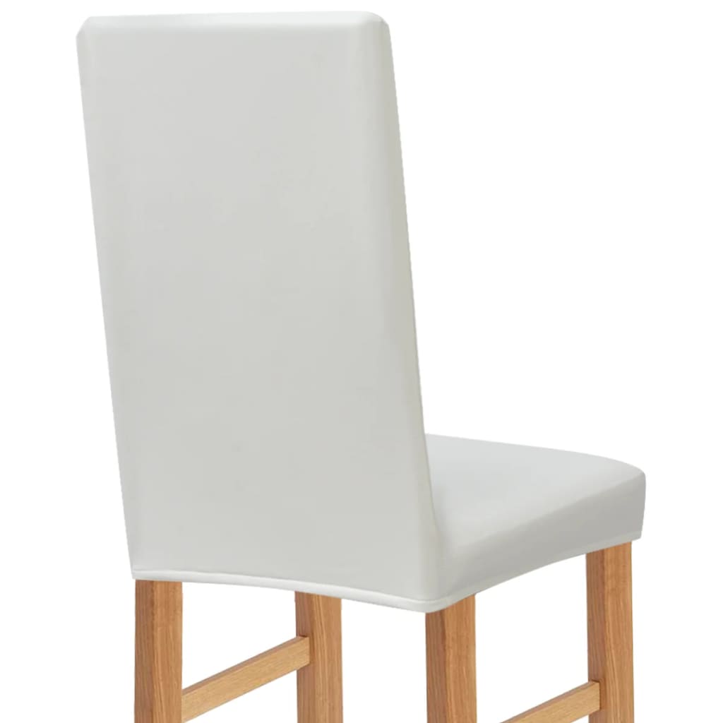 Stoelhoes Stretch Wit 183X76X74 Cm Imitatie Suède 2 St