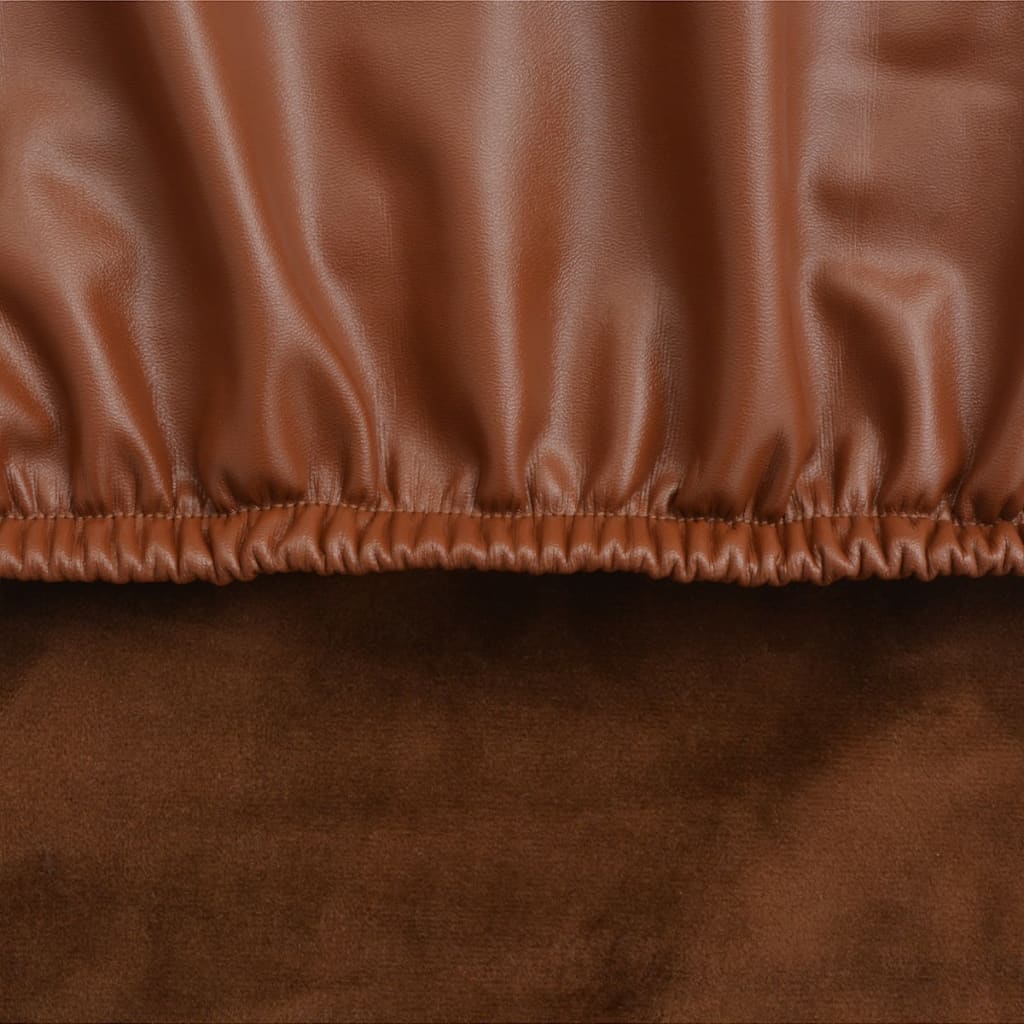 Meubelhoes Voor Stoel Stretch Bruin Imitatie Suède 4 St