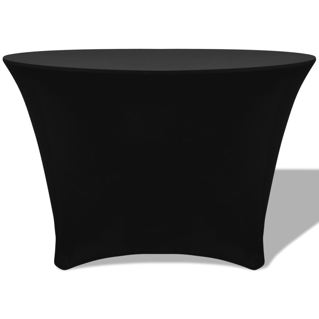 Tafelhoes Stretch Rond Zwart 180X74Cm 2 St