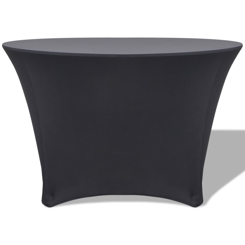 Tafelhoes Stretch Antraciet Rond 150X74 Cm 2 St