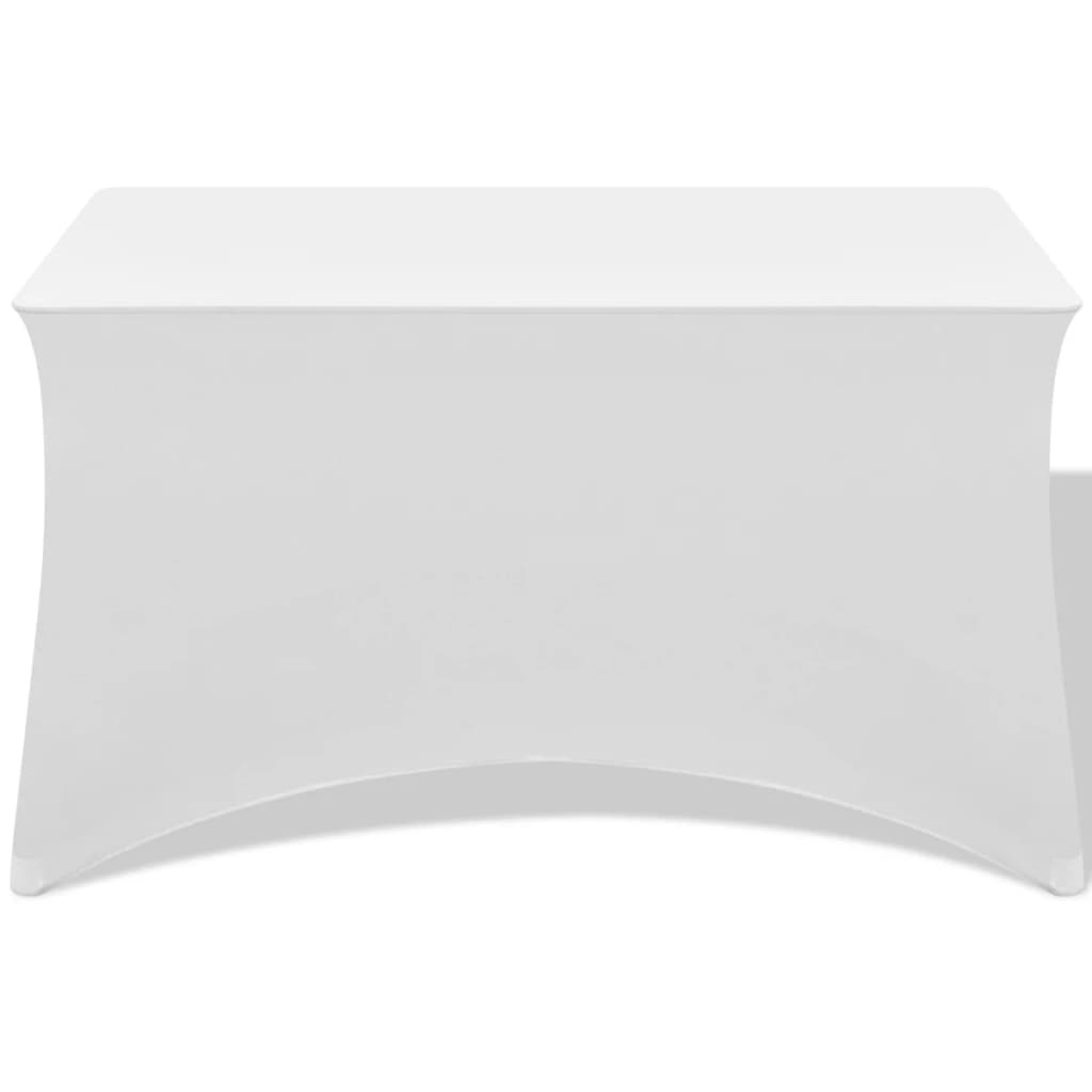 Tafelhoes Stretch Wit 120X60,5X74 Cm 2 St