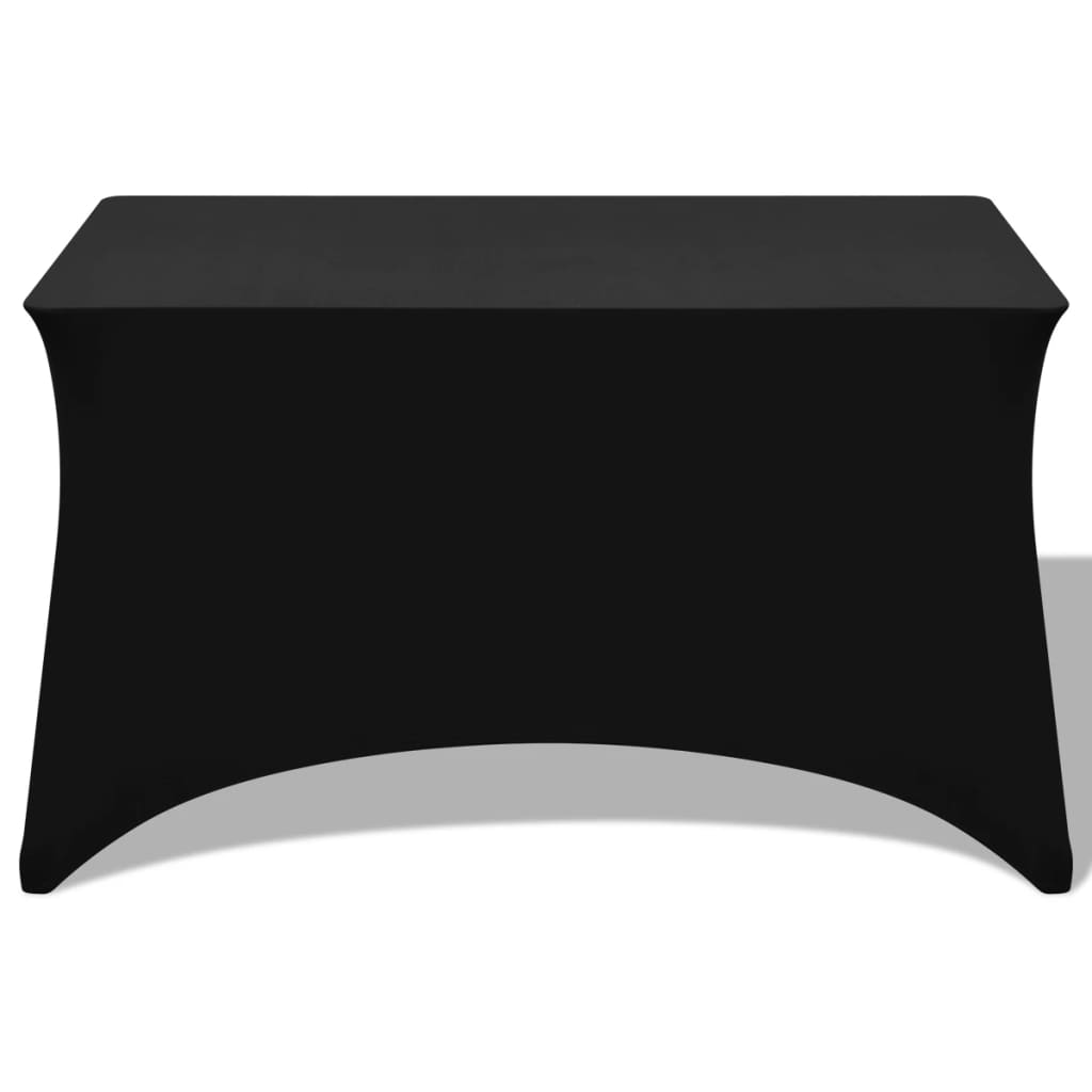 Tafelhoes Stretch Zwart 120X60,5X74 Cm 2 St