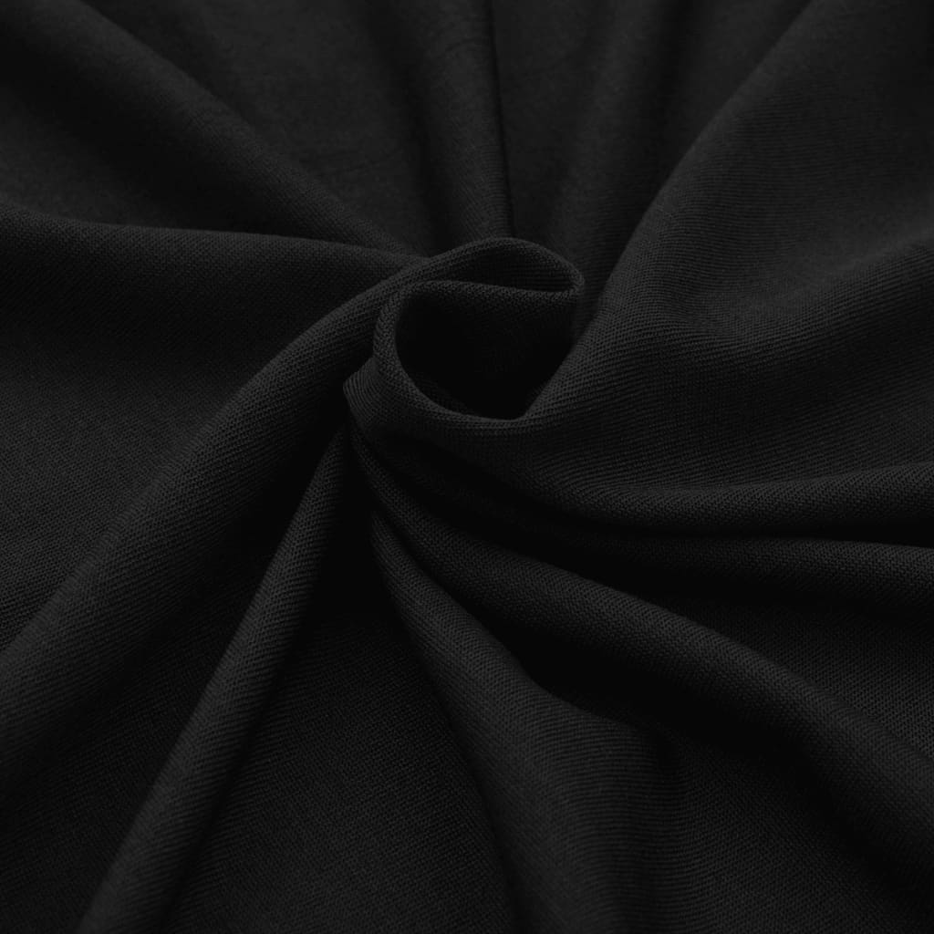 Tafelhoes Stretch Zwart 120X60,5X74 Cm 2 St