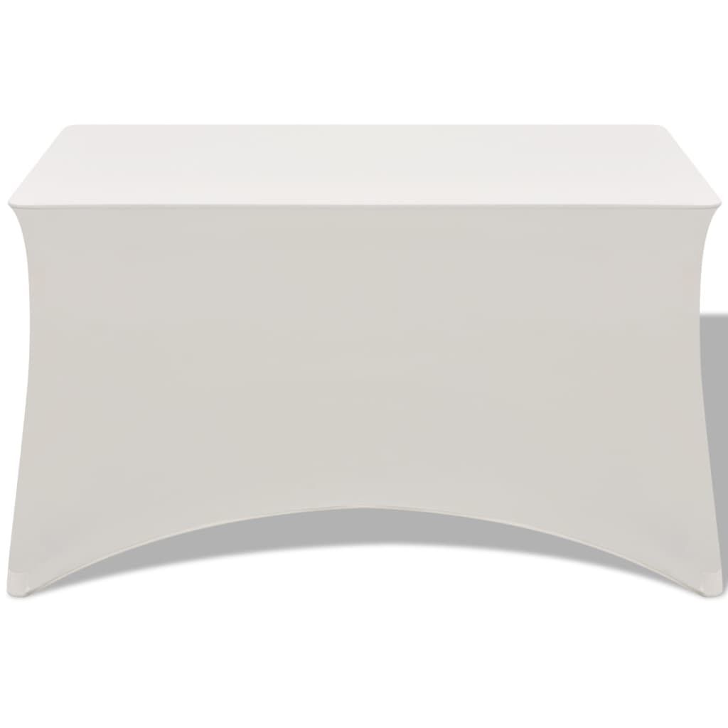 Tafelhoes Stretch 183X76X74 Cm Crème 2 St