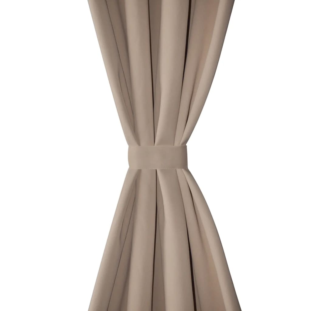 Gordijn Met Metalen Ringen Verduisterend 270X245 Crème
