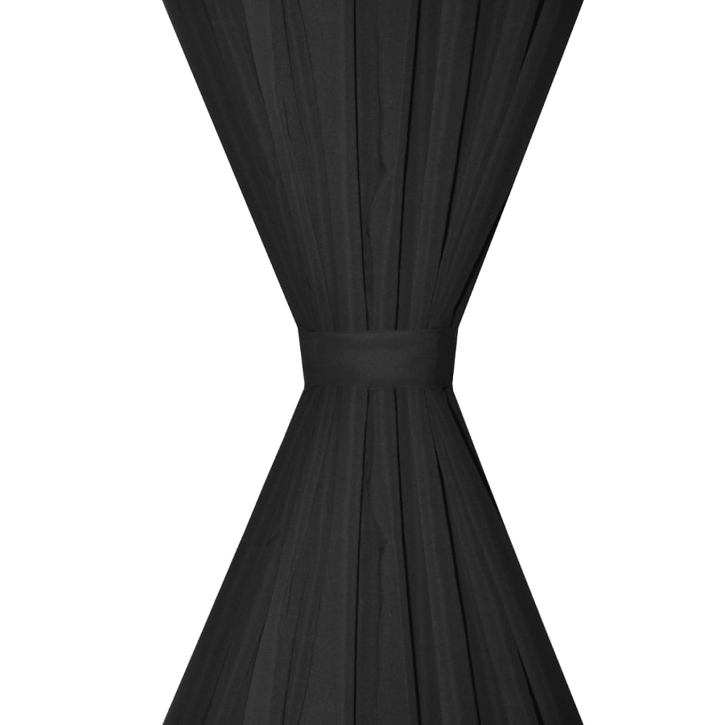 Gordijnen Verduisterend Dubbellaags 140X175 Cm Zwart 2 St