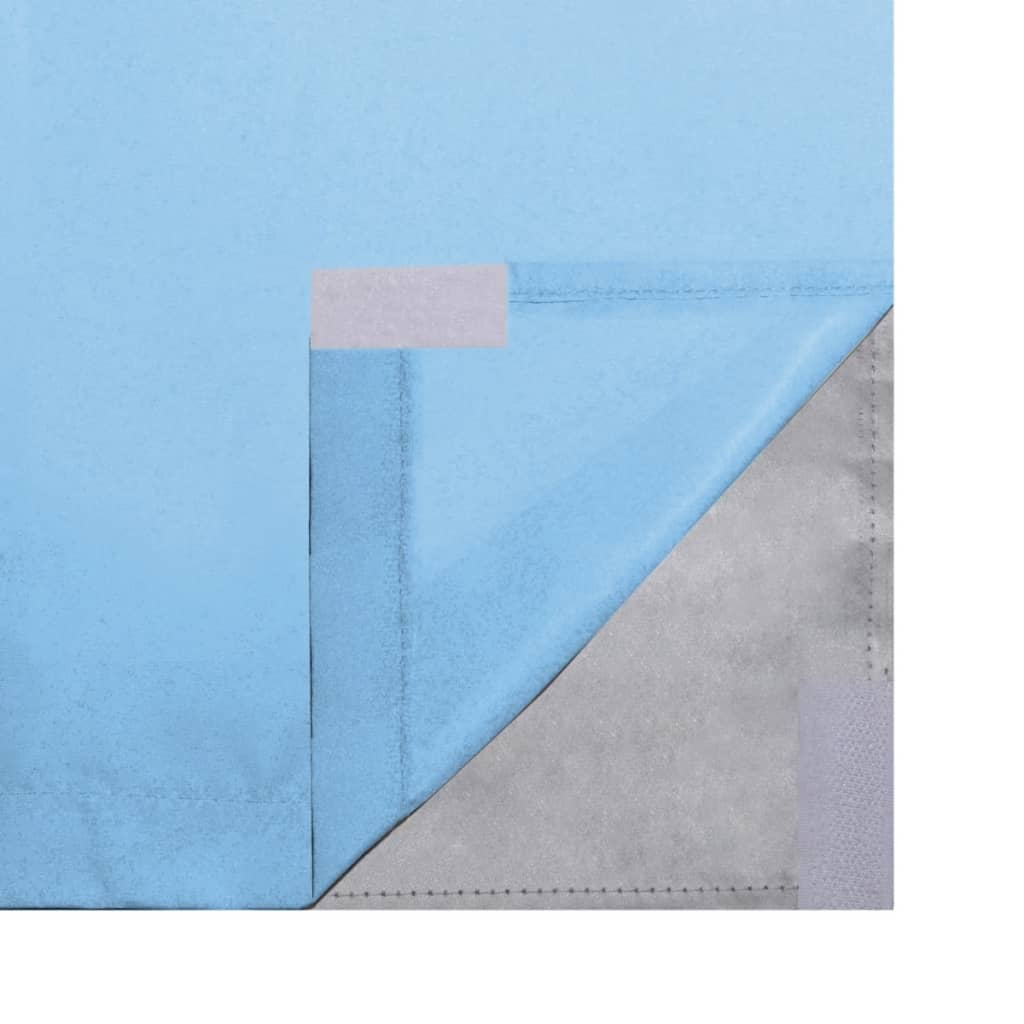 Gordijnen Verduisterend Dubbellaags 140X175 Cm Turquoise 2 St