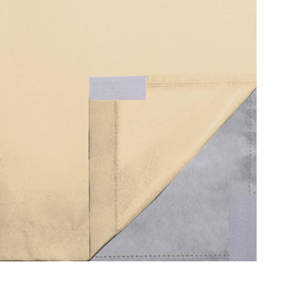 Gordijnen Verduisterend Dubbellaags 140X245 Cm Beige 2 St