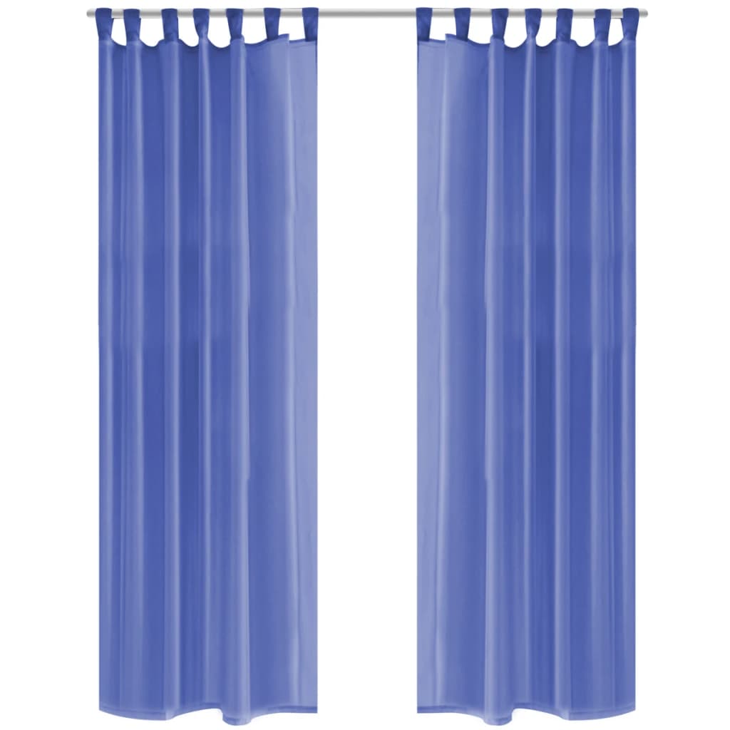 Gordijnen Voile 140X175 Cm Koningsblauw