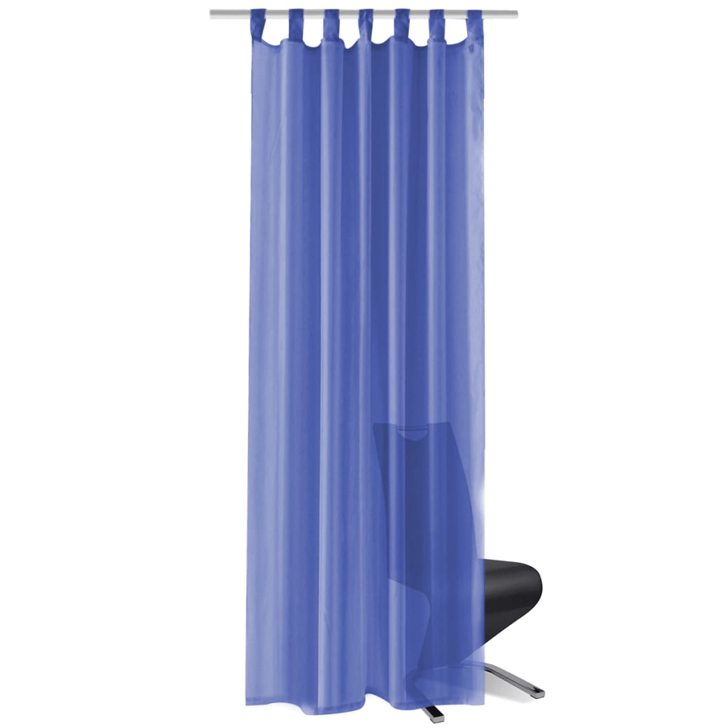 Gordijnen Voile 140X175 Cm Koningsblauw