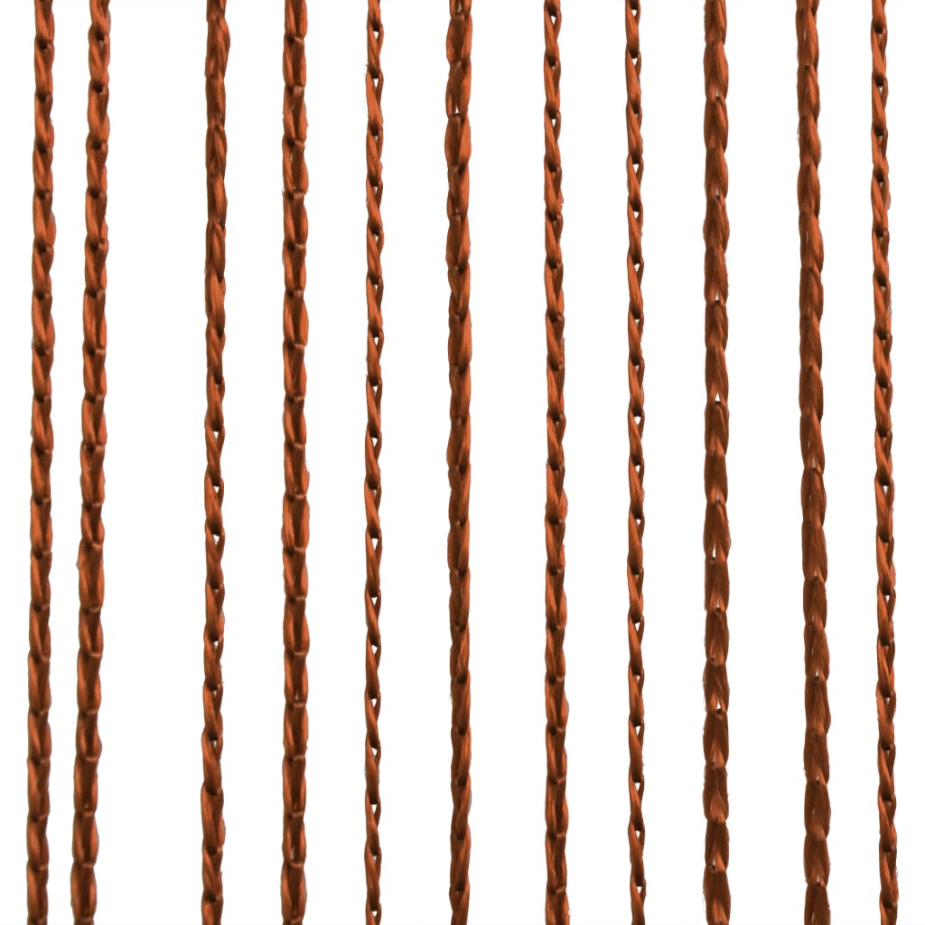 Draadgordijnen 100X250 Cm Bruin 2 St