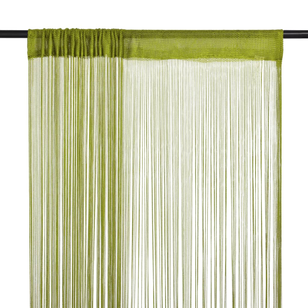 Draadgordijnen 100X250 Cm Groen 2 St