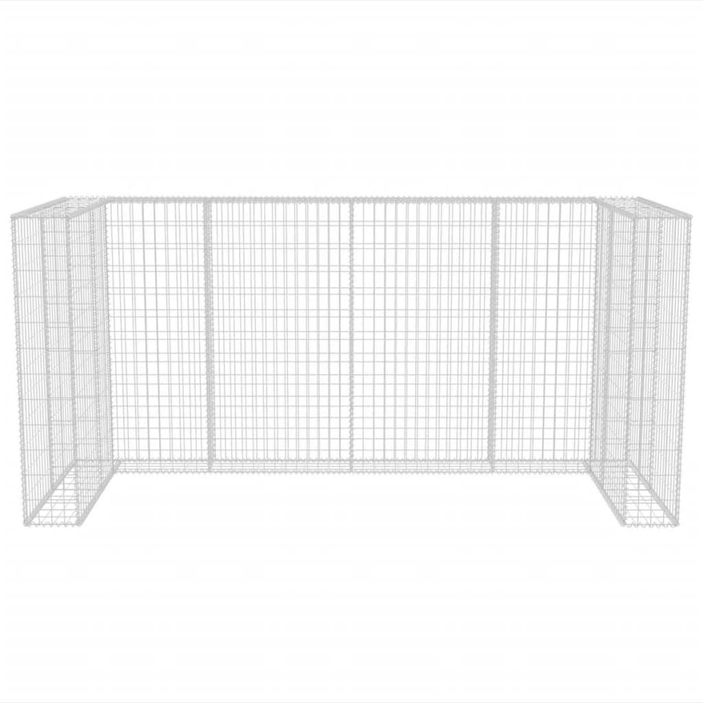 Schanskorf Drievoudige Vuilnisbak Ombouw 250X100X120 Cm Staal