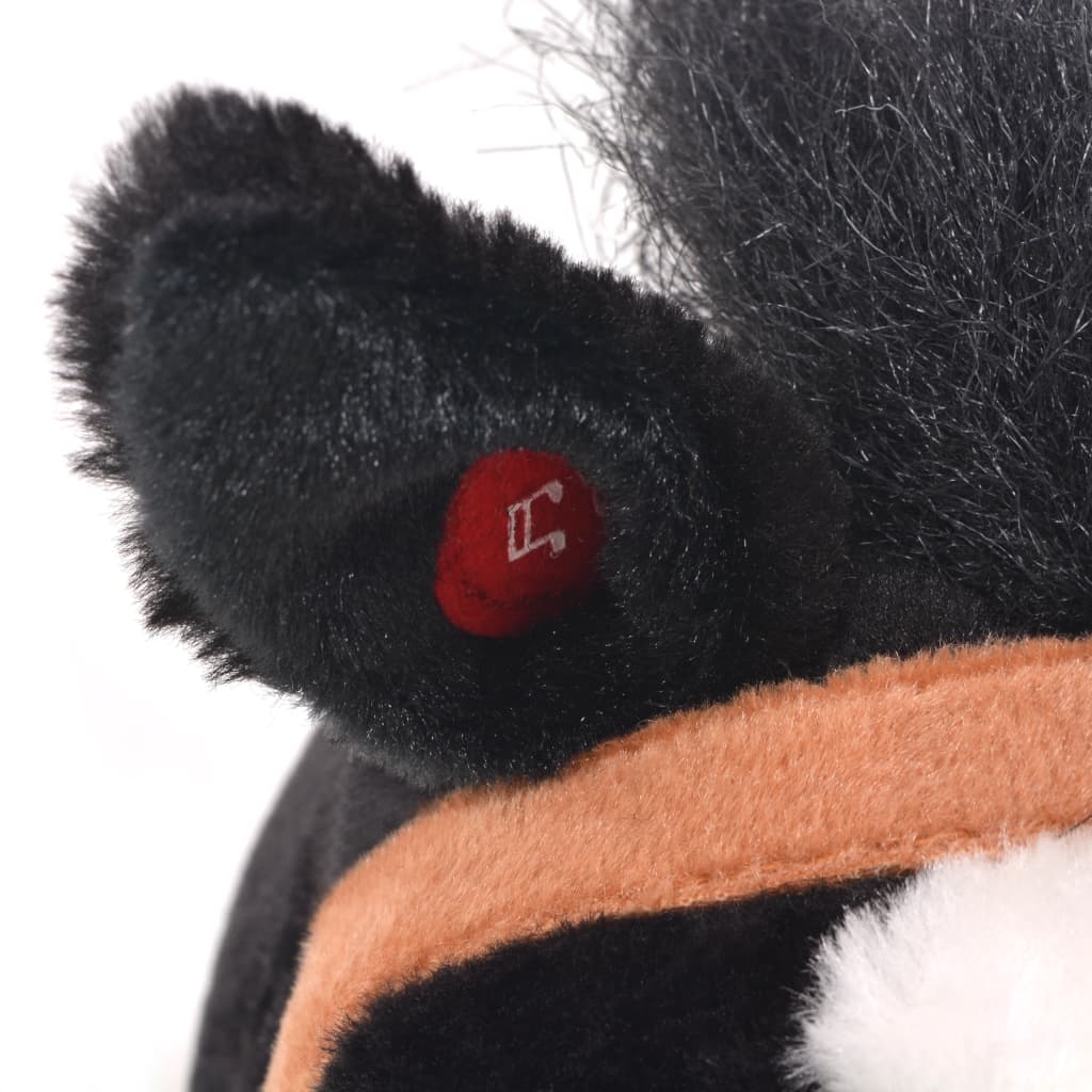 Staand Knuffelpaard Pluche Zwart