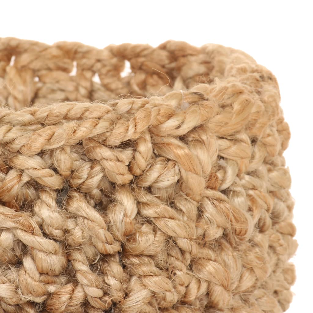Opbergmandenset Handgemaakt Jute Natuurlijk 3-Delig
