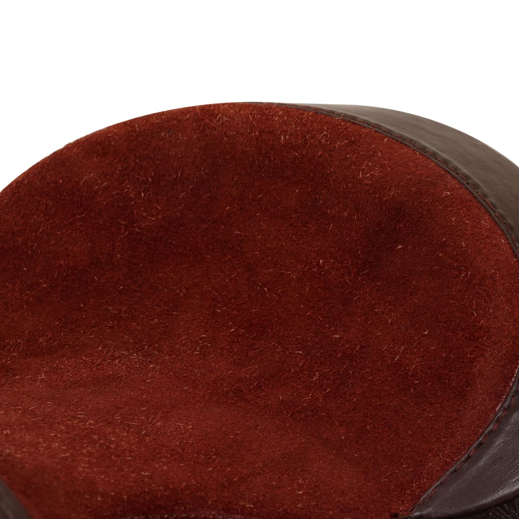 Western Zadel, Hoofdstel En Borstriem 15" Echt Leer Bruin
