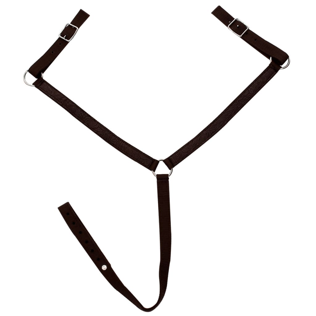 Western Zadel, Hoofdstel En Borstriem 16" Echt Leer Bruin