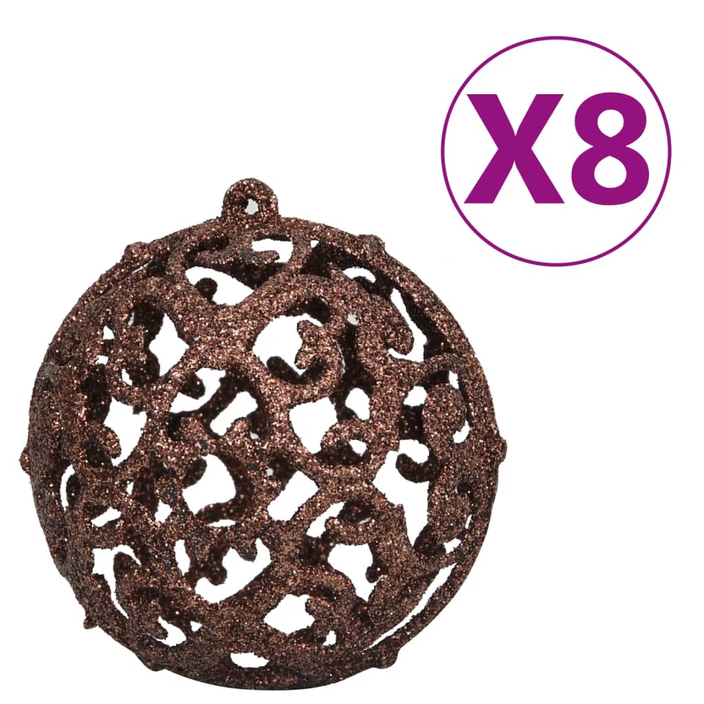 100-Delige Kerstballenset 3/4/6 Cm Bruin/Bronskleur/Goudkleurig