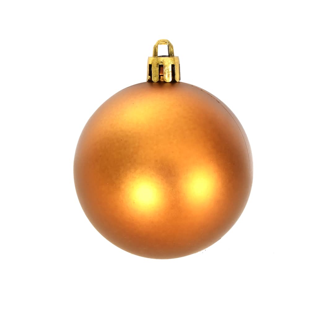 113-Delige Kerstballenset 3/4/6 Cm Bruin/Bronskleur/Goudkleurig