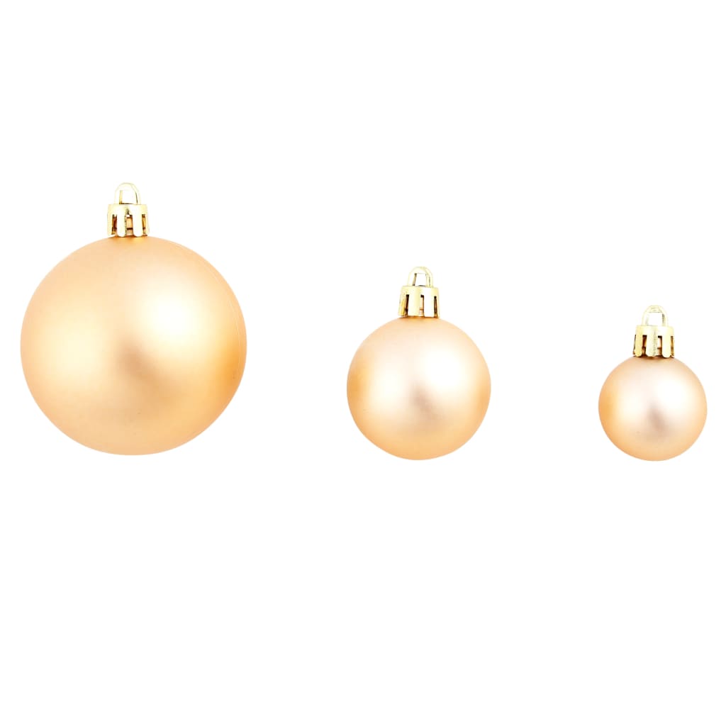 100-Delige Kerstballenset 3/4/6 Cm Rose/Goudkleurig