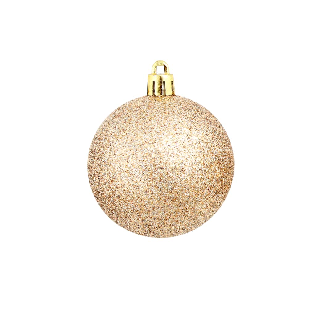 100-Delige Kerstballenset 3/4/6 Cm Rose/Goudkleurig