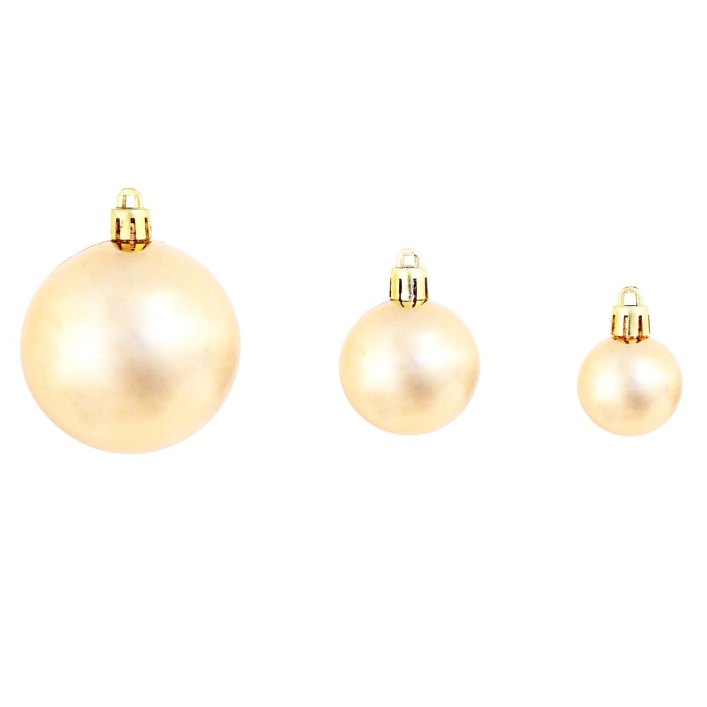100-Delige Kerstballenset 3/4/6 Cm Rose/Goudkleurig