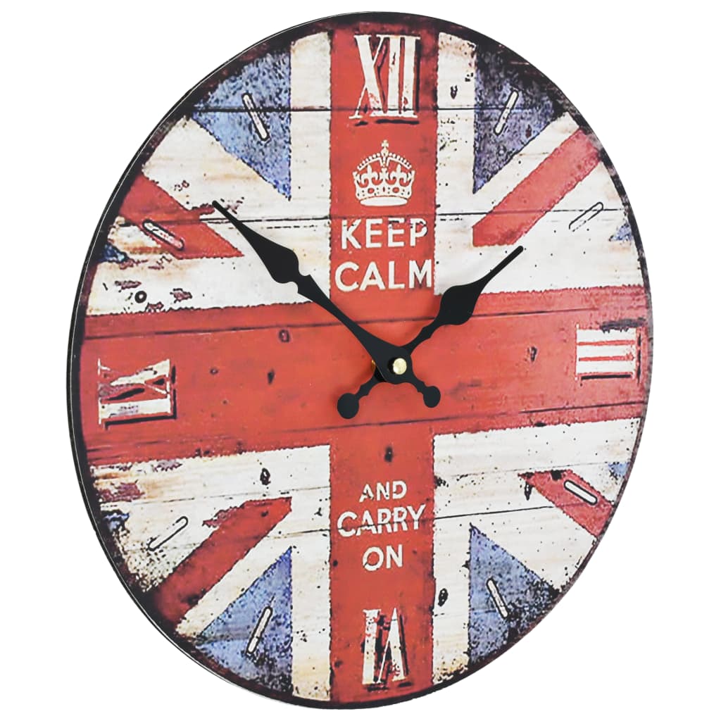 Wandklok Vintage Stijl 30 Cm Uk