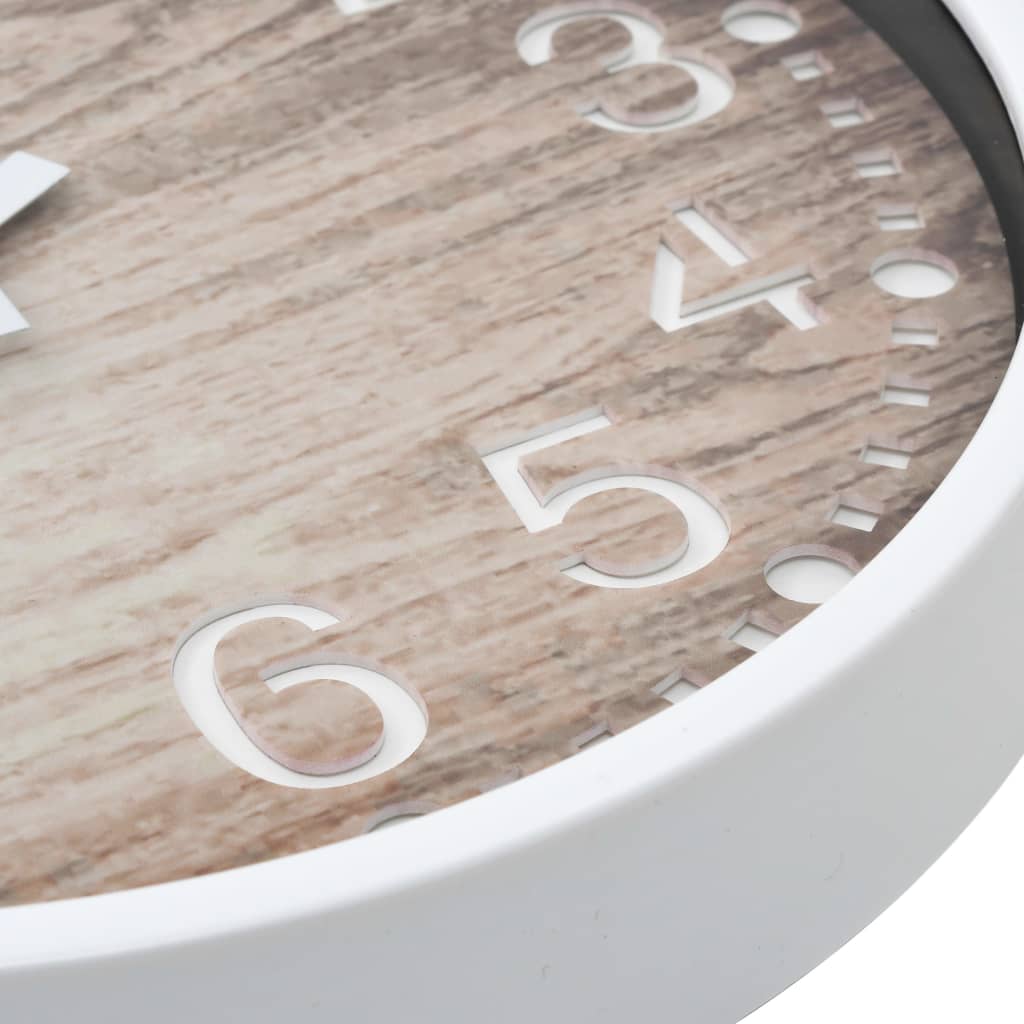 Wandklok Hout-Look 30,5 Cm