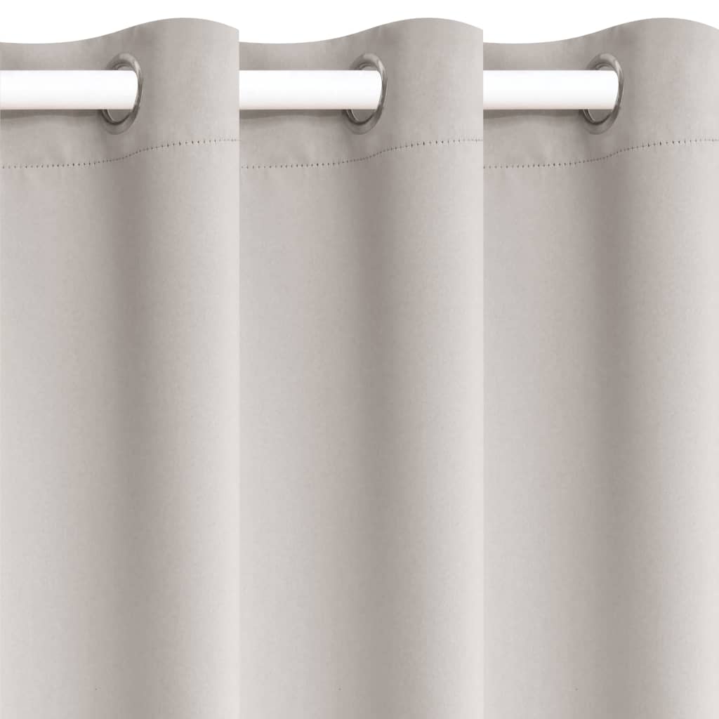 Gordijnen Verduisterend 140X225 Cm Beige 2 St