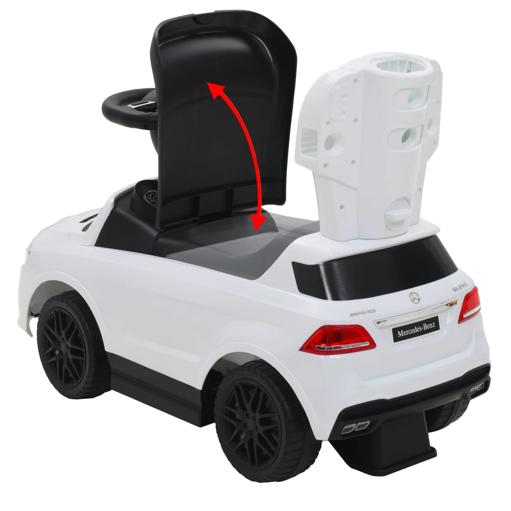Loopauto Met Duwstang Mercedes Benz Gle63 Wit