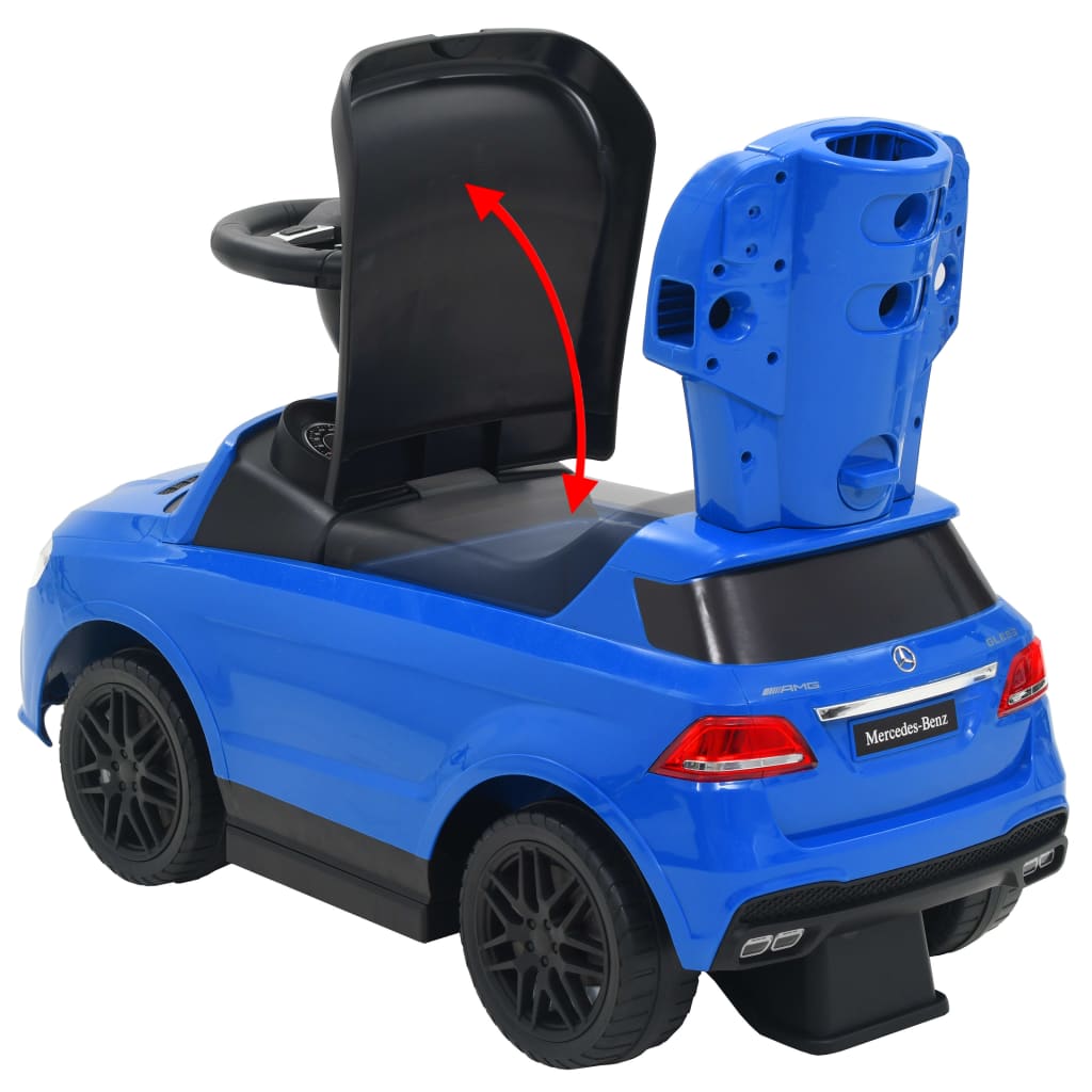 Loopauto Met Duwstang Mercedes Benz Gle63 Blauw