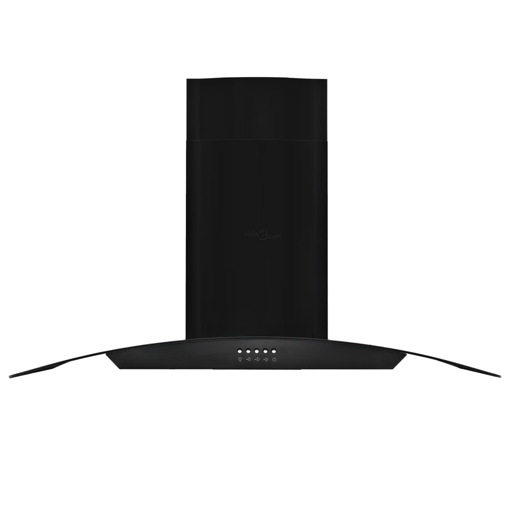 Wandafzuigkap 756 M³/U 90 Cm Roestvrij Staal Zwart