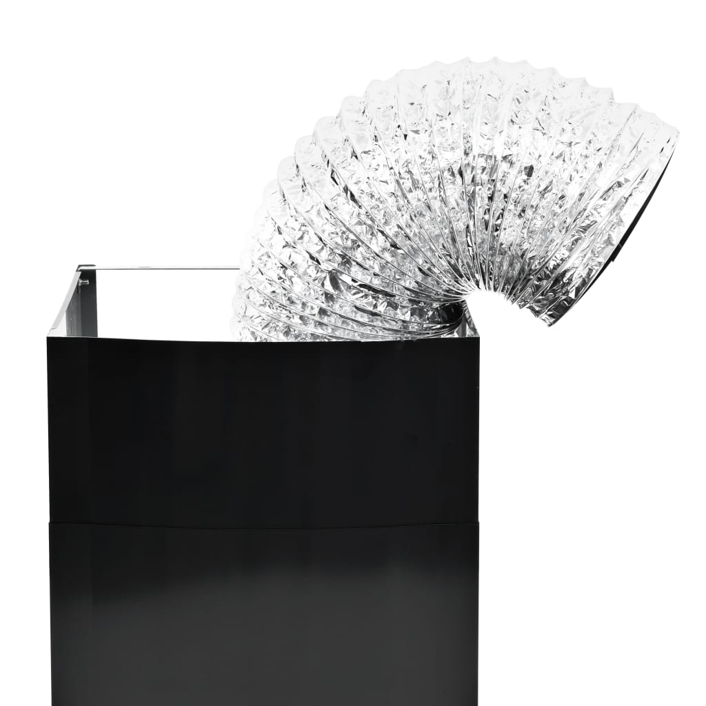 Wandafzuigkap 756 M³/U 60 Cm Roestvrij Staal Zwart