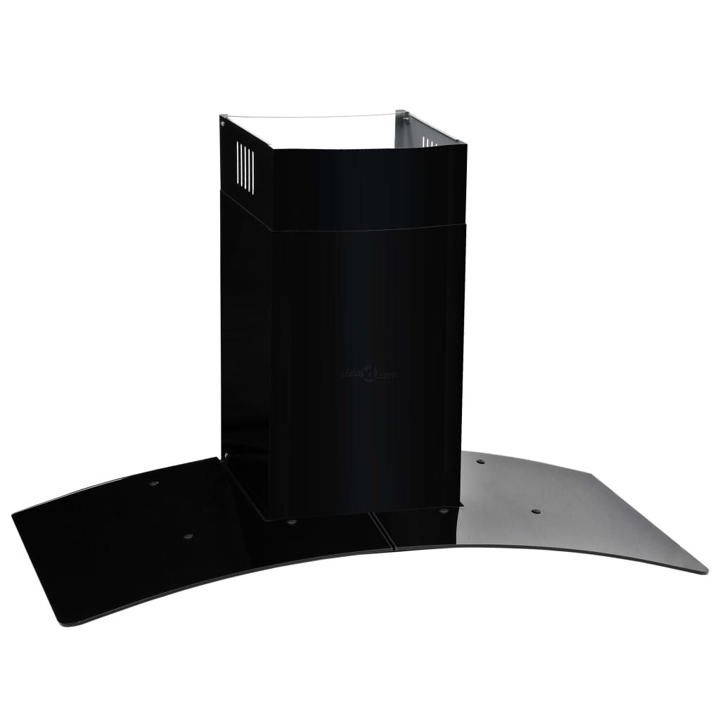 Wandafzuigkap 756 M³/U 90 Cm Roestvrij Staal Zwart