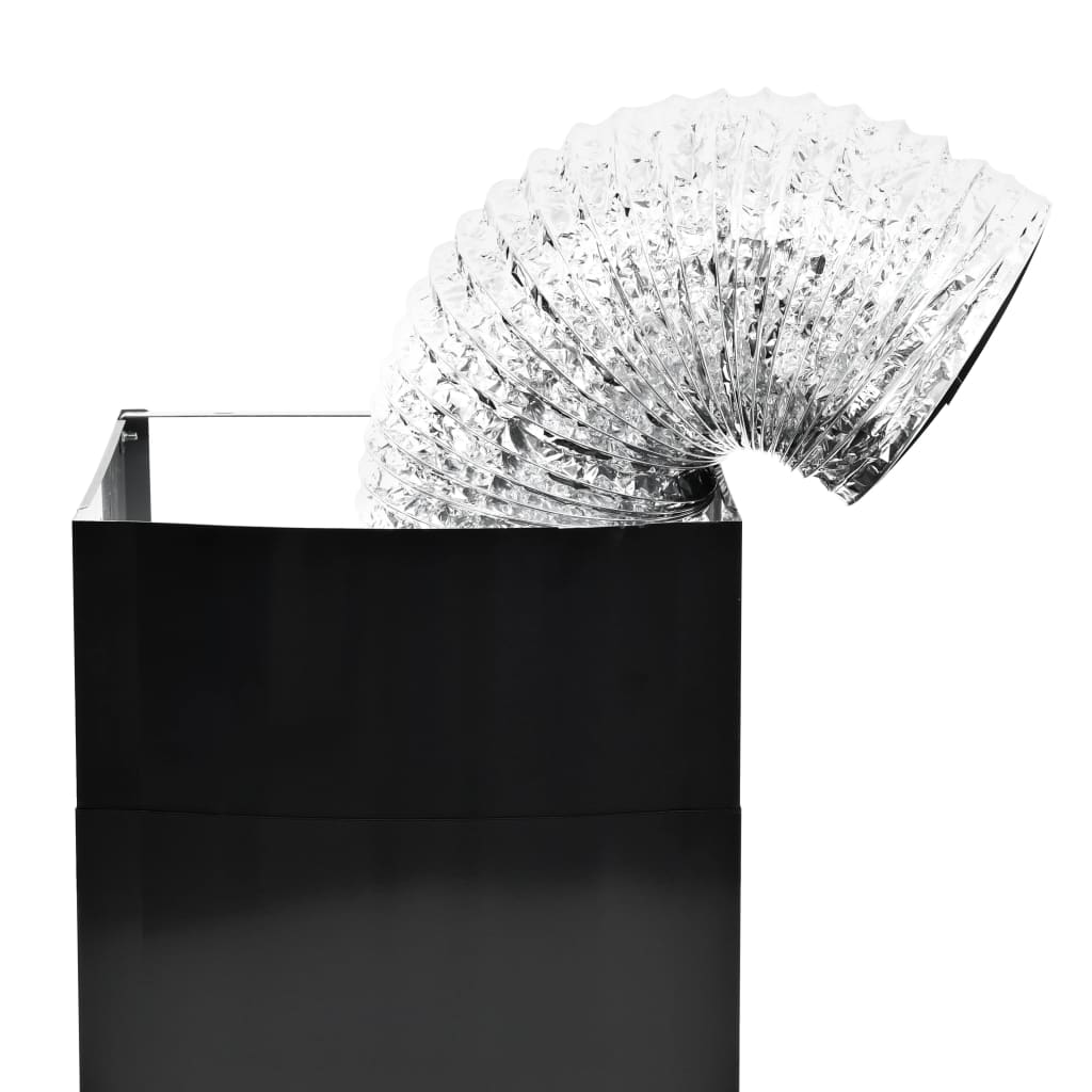 Wandafzuigkap 756 M³/U 90 Cm Roestvrij Staal Zwart