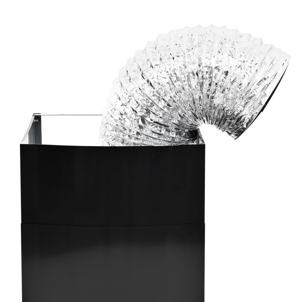 Wandafzuigkap 756 M³/U 60 Cm Roestvrij Staal Zwart