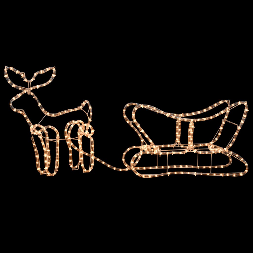 Kerstverlichting Rendier En Slee 110X24X47 Cm
