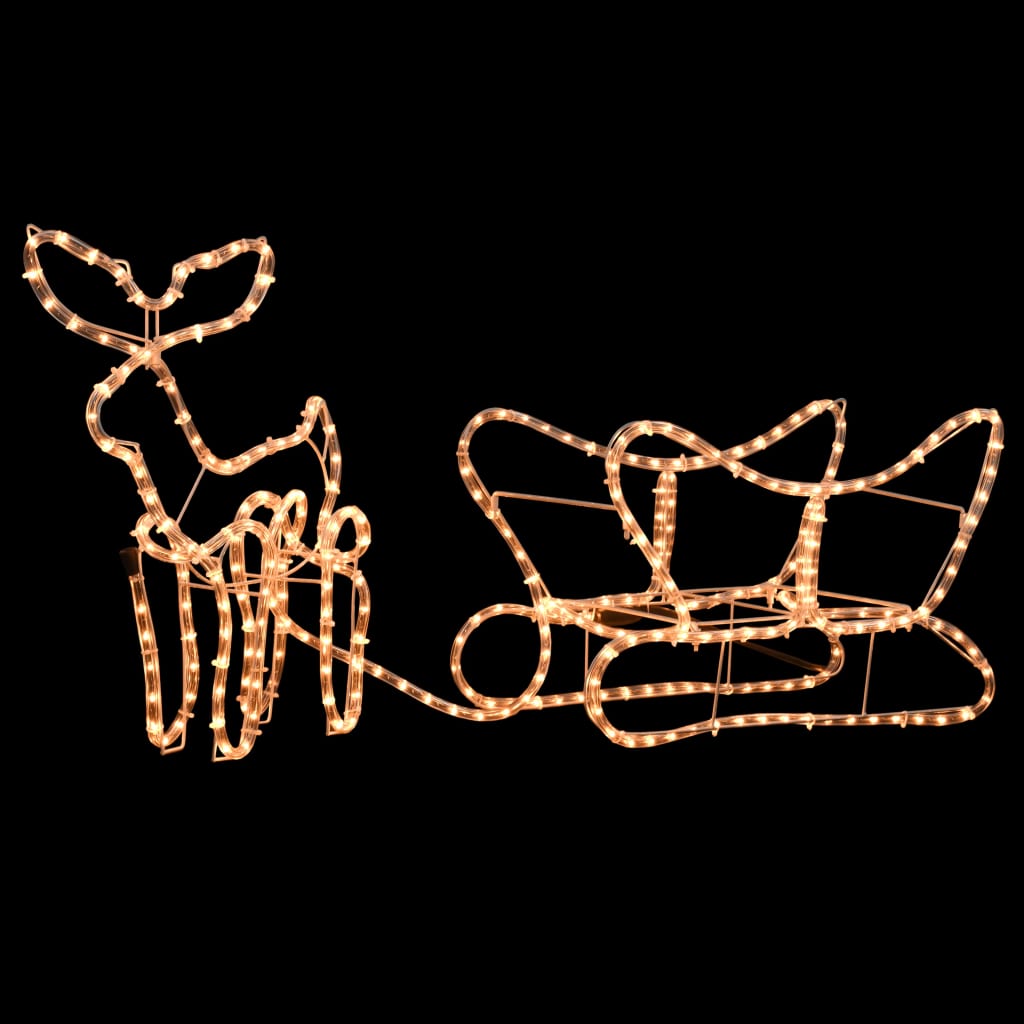 Kerstverlichting Rendier En Slee 110X24X47 Cm
