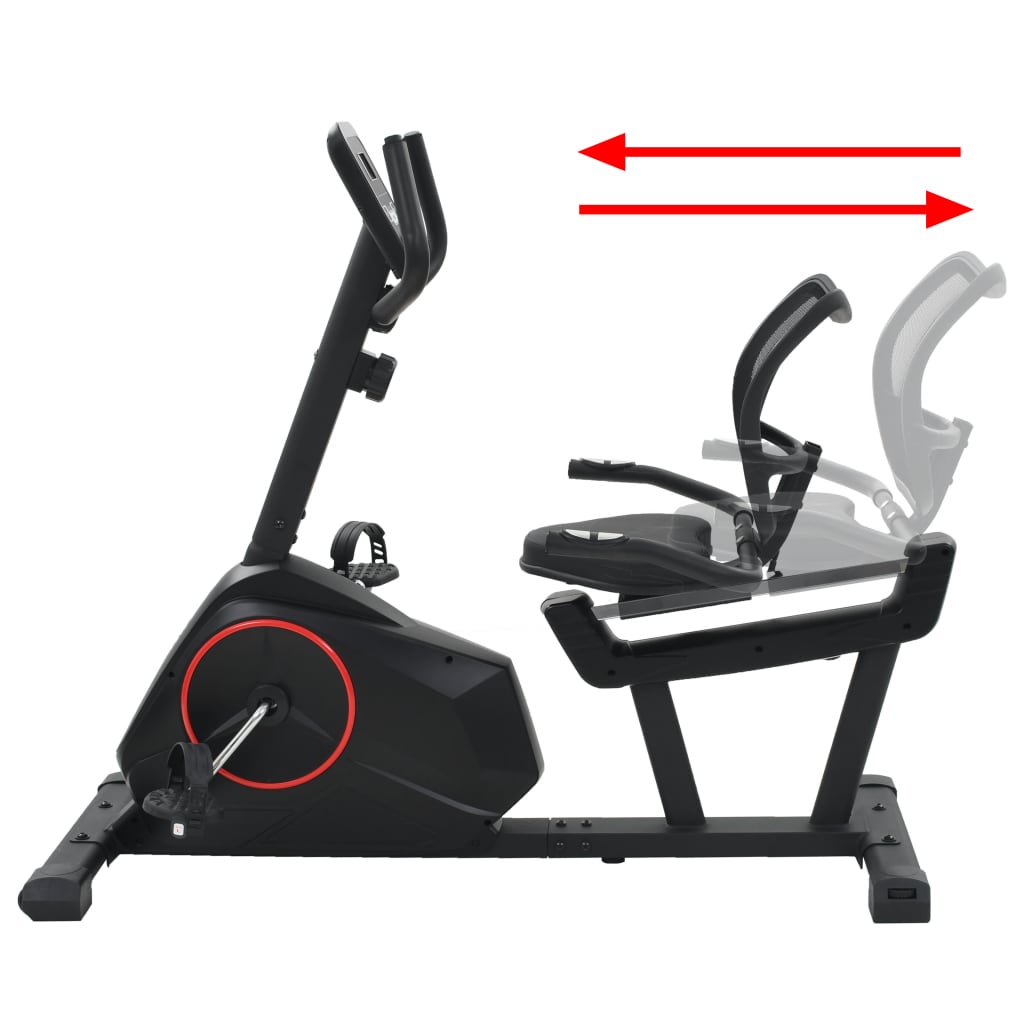 Ligfiets Hometrainer Magnetisch Met Hartslagmeter