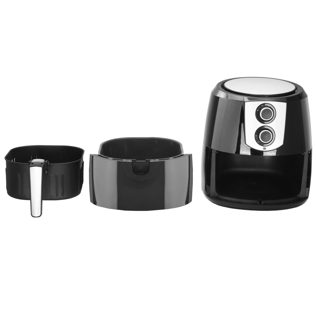Airfryer Xxl 1800 W 7 Liter Roestvrij Staal Zwart