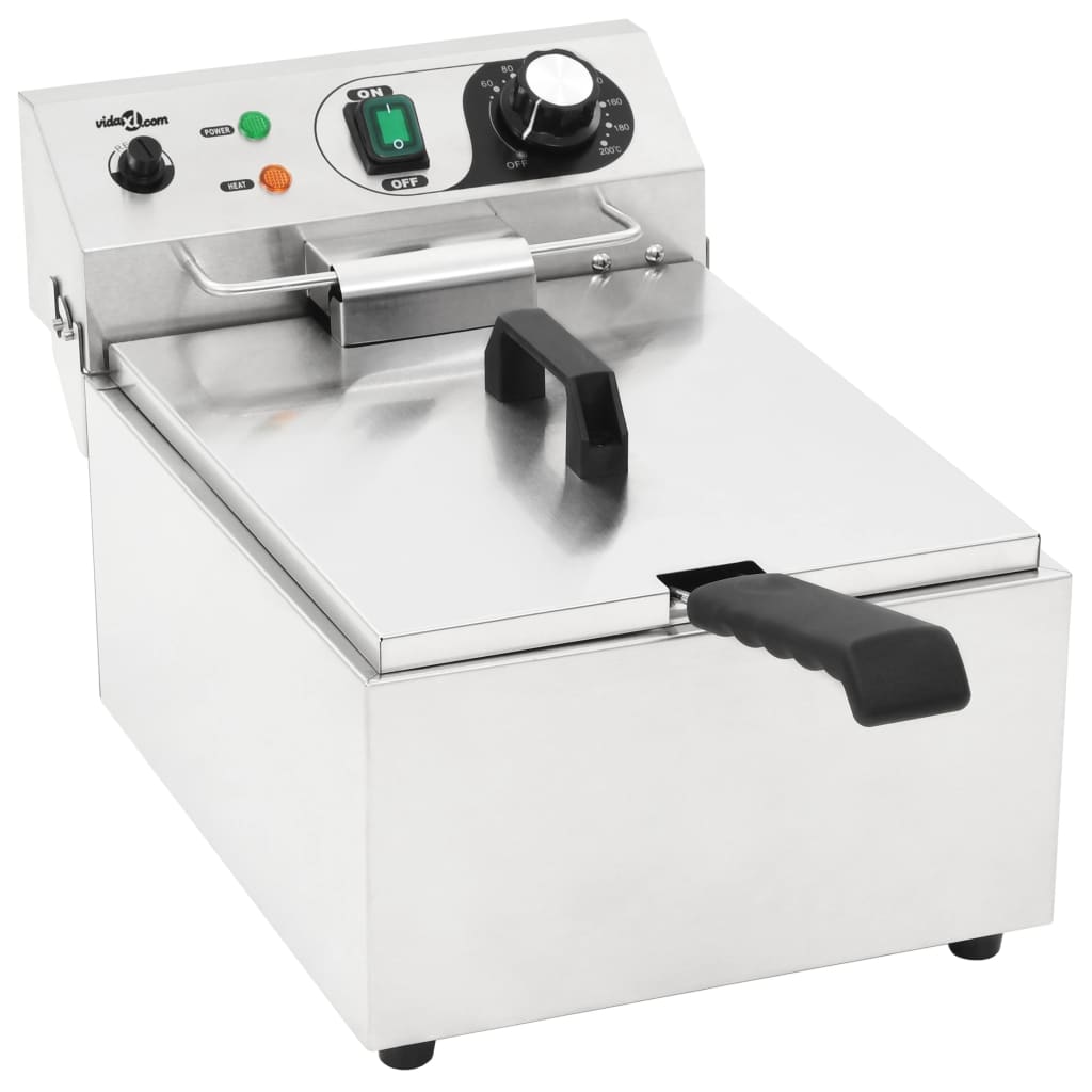 Elektrische Friteuse 3000 W 10 L Roestvrij Staal