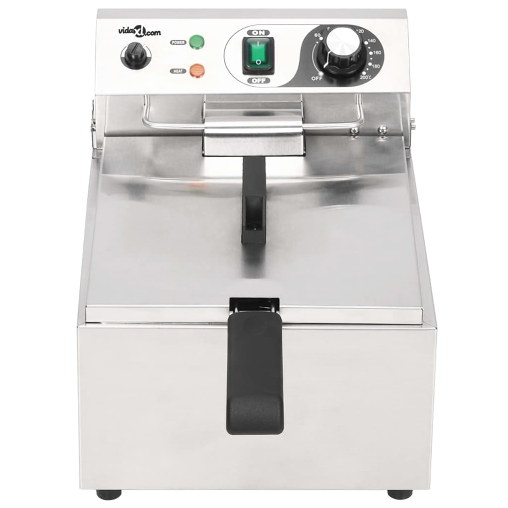 Elektrische Friteuse 3000 W 10 L Roestvrij Staal