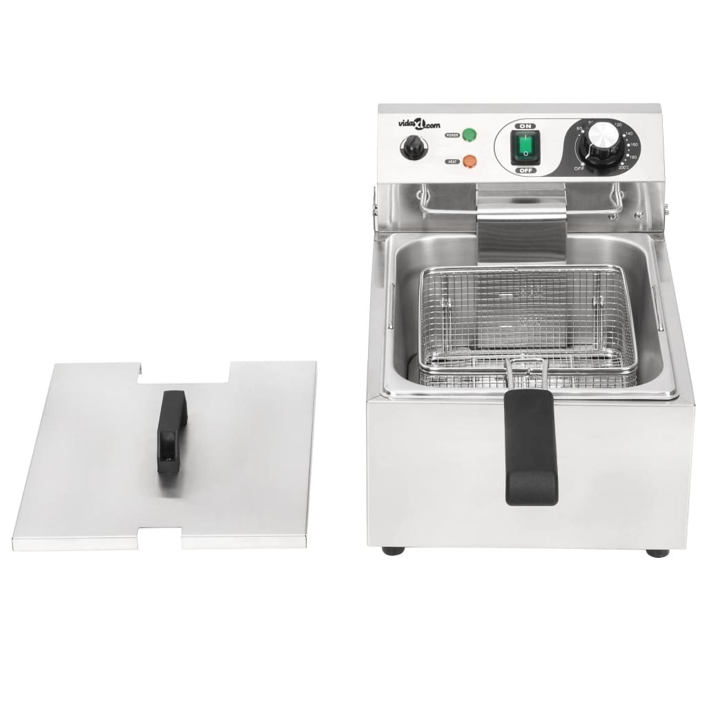 Elektrische Friteuse 3000 W 10 L Roestvrij Staal